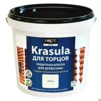 Продажа краска для торцов "krasula" белая 1,3кг (+5°c) в Азнакаево  в интернет-магазине Vseizdereva