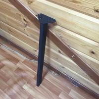 Продажа ножка для стола наклонная (сталь) 30х60х710 "лофт" черный матовый в Азнакаево  в интернет-магазине Vseizdereva