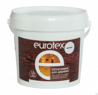 Продажа шпатлевка для дерева (акрил) "eurotex" сосна 1,5кг (+5°c) в Азнакаево  в интернет-магазине Vseizdereva
