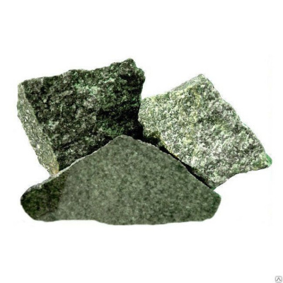 Продаем камни для бани (колотые) жадеит хакасский (коробка 10кг) фракция 70-150 в Азнакаево по доступным ценам.