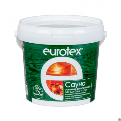 Продаем пропитка защитная для бани и сауны "eurotex" сауна 0,9кг (+5°c) //6 в Азнакаево по доступным ценам.