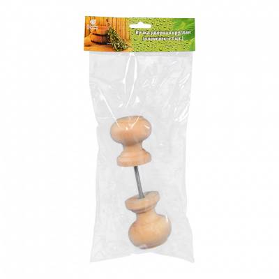Продаем ручка дверная (липа) d55 "круглая" компл. 2шт (банные штучки) // 10 в Азнакаево по доступным ценам.