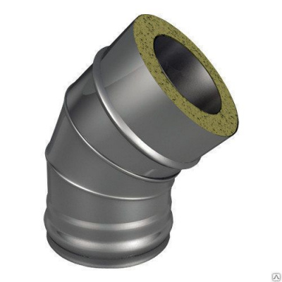 Продаем отвод сэндвич (нерж.430) d120/180х0,8/0,5х45° (теплов и сухов) в Азнакаево по доступным ценам.