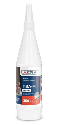 Продаем клей пва-м универсальный "лакра экстра" 250г (+5°c) в Азнакаево по доступным ценам.
