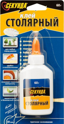 Продаем клей пва столярный "секунда" 60г (-10°c) в Азнакаево по доступным ценам.